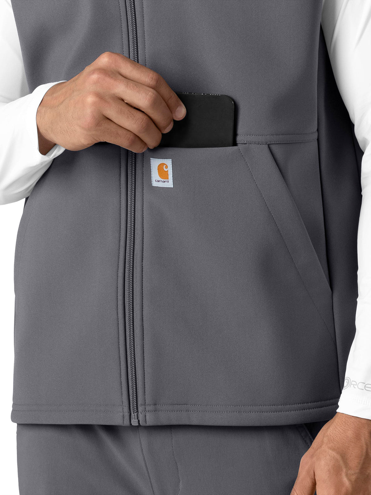 Men's Four-Pocket Bonded Fleece Vest