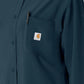 Women's Four-Pocket Modern Fit Shirt Jacket - C82210 - Navy