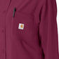Women's Four-Pocket Modern Fit Shirt Jacket - C82210 - Wine