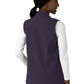 Women's Four-Pocket Bonded Fleece Vest - C83023 - Black Plum