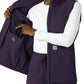 Women's Four-Pocket Bonded Fleece Vest - C83023 - Black Plum