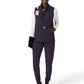 Women's Four-Pocket Bonded Fleece Vest - C83023 - Black Plum