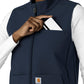 Women's Four-Pocket Bonded Fleece Vest - C83023 - Navy