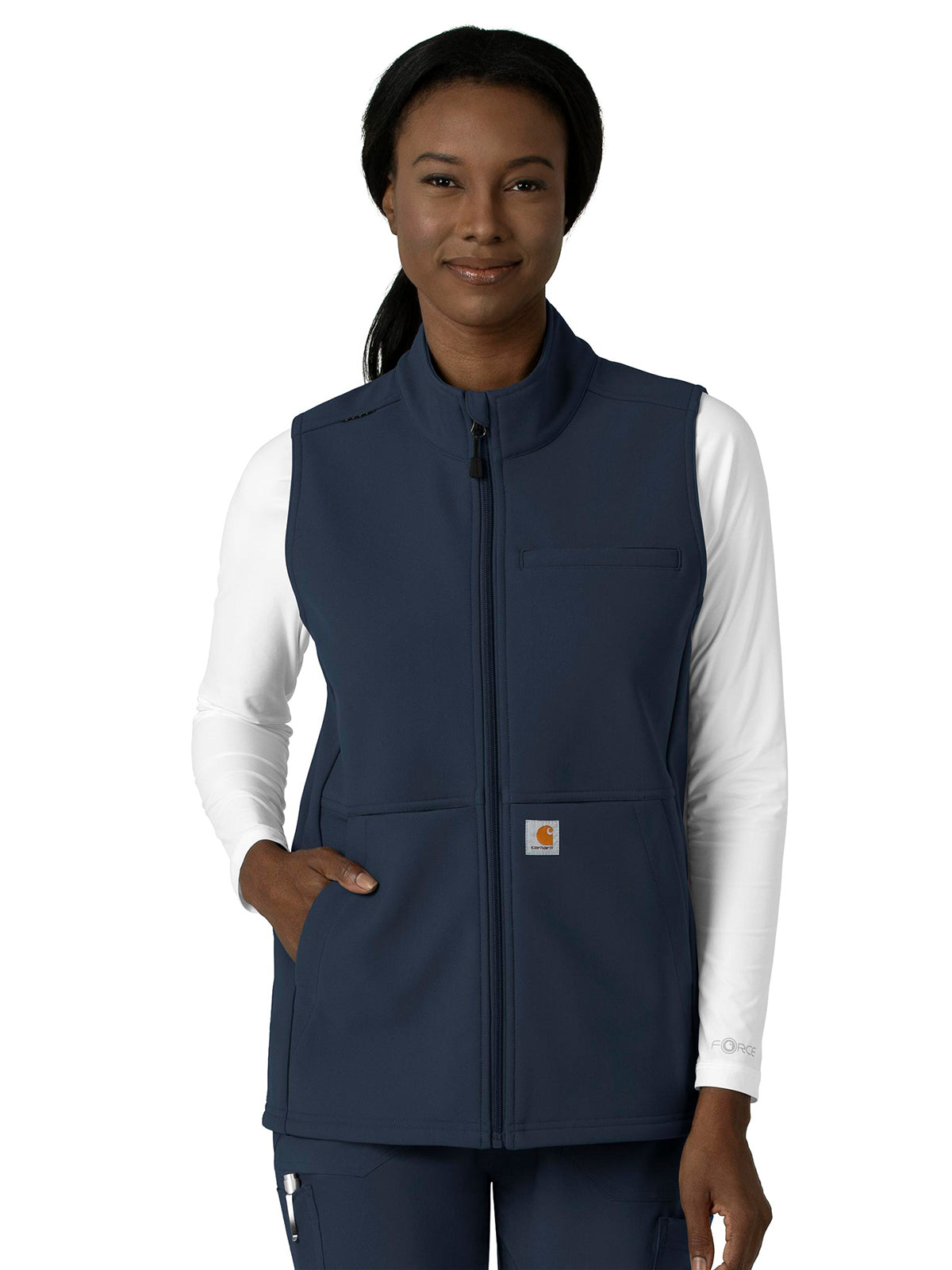 Women's Four-Pocket Bonded Fleece Vest