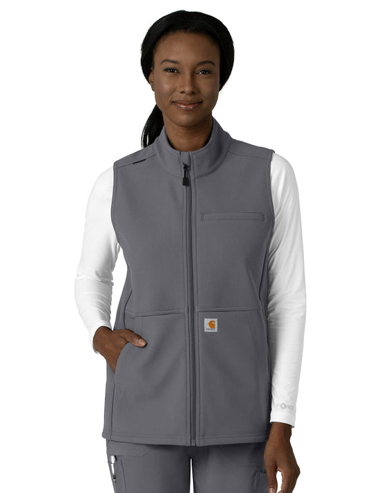 Women's Four-Pocket Bonded Fleece Vest