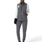 Women's Four-Pocket Bonded Fleece Vest - C83023 - Pewter