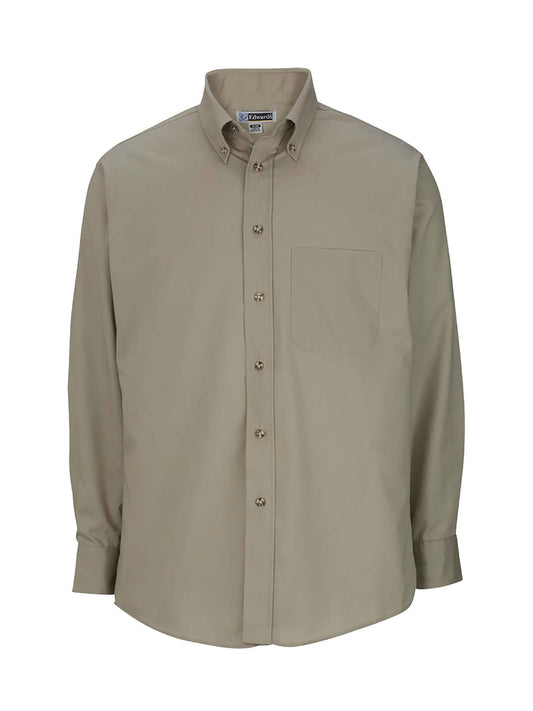 Men's One-Pocket Poplin-Long Sleeve