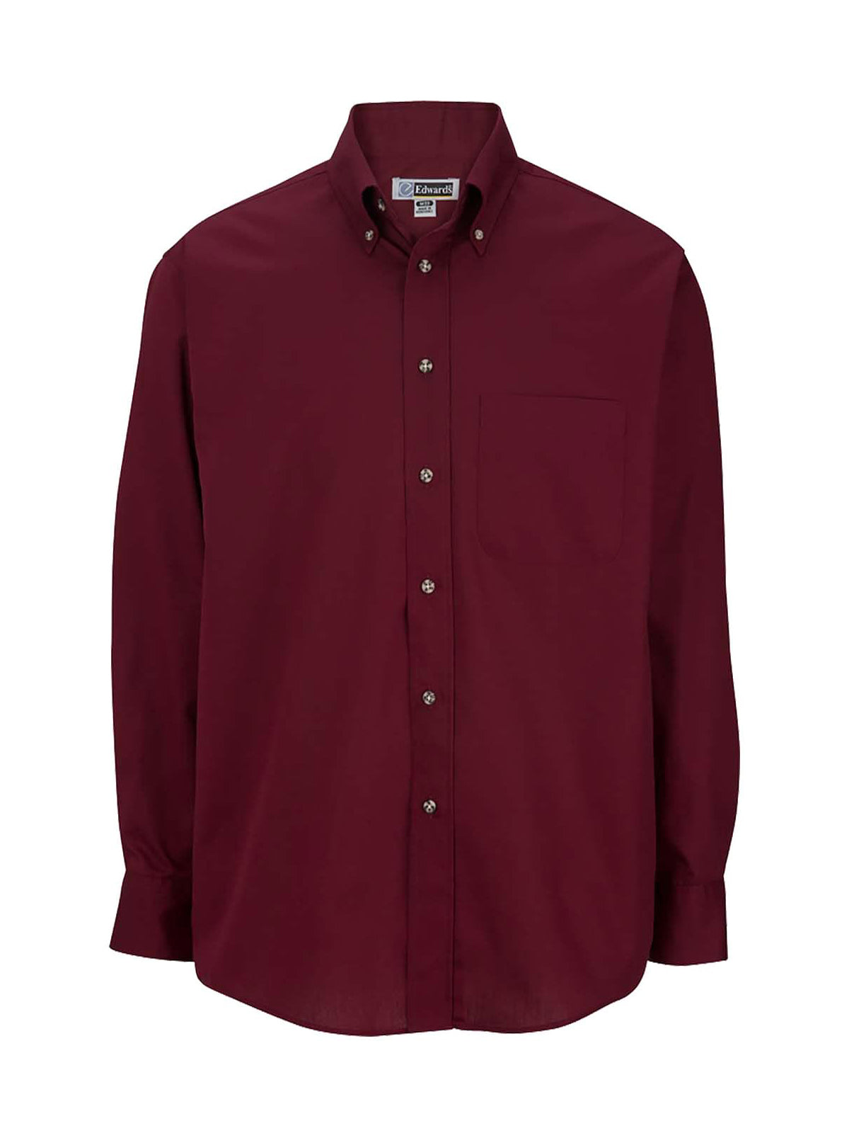 Men's One-Pocket Poplin-Long Sleeve