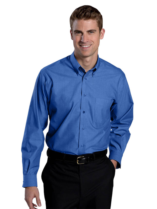 Men's Wrinkle Free Button-Down Shirt