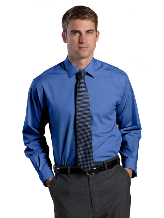 Men's Wrinkle Free Spread Collar Shirt