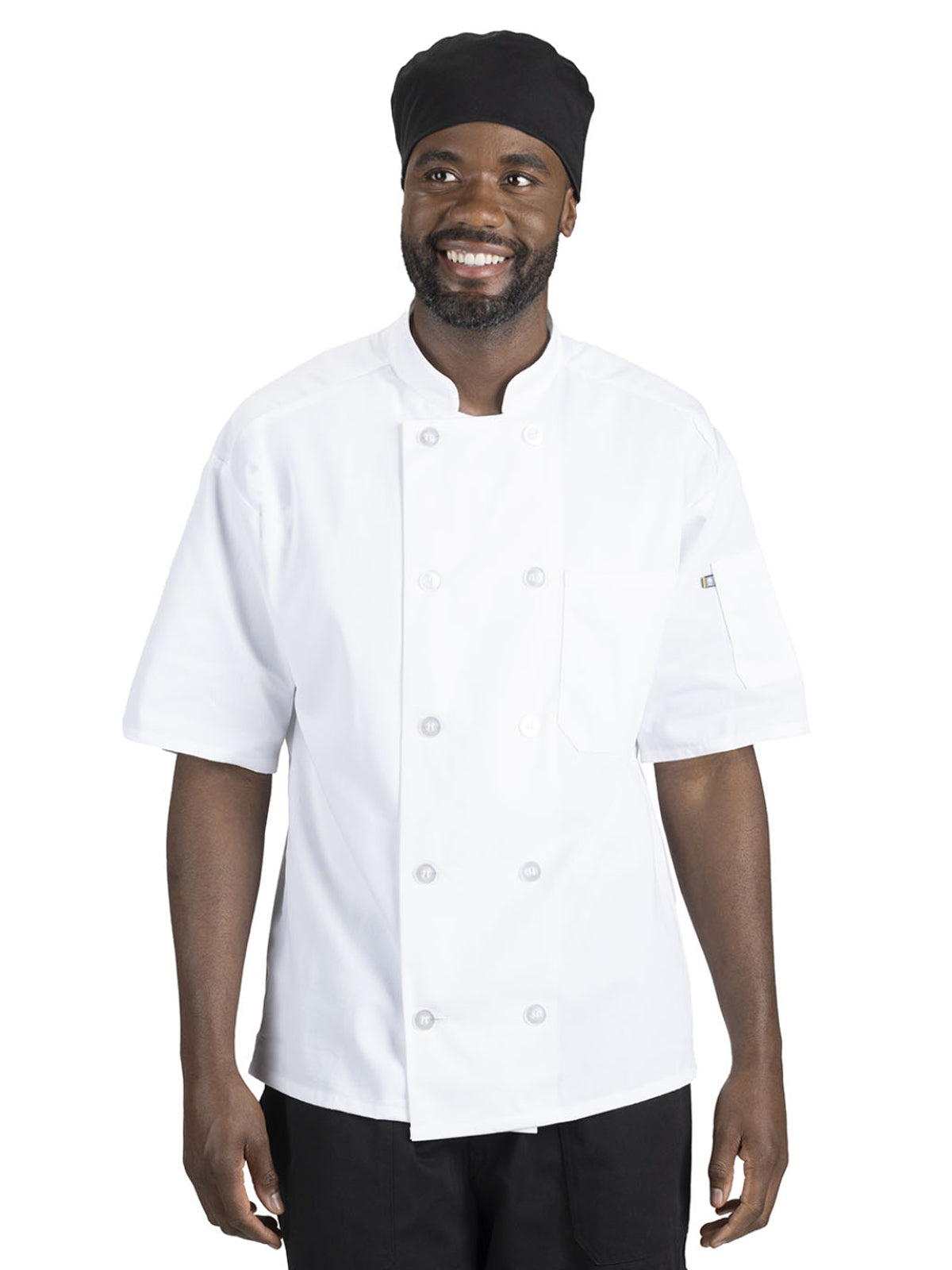 Unisex 10-Button Short Sleeve Chef Coat