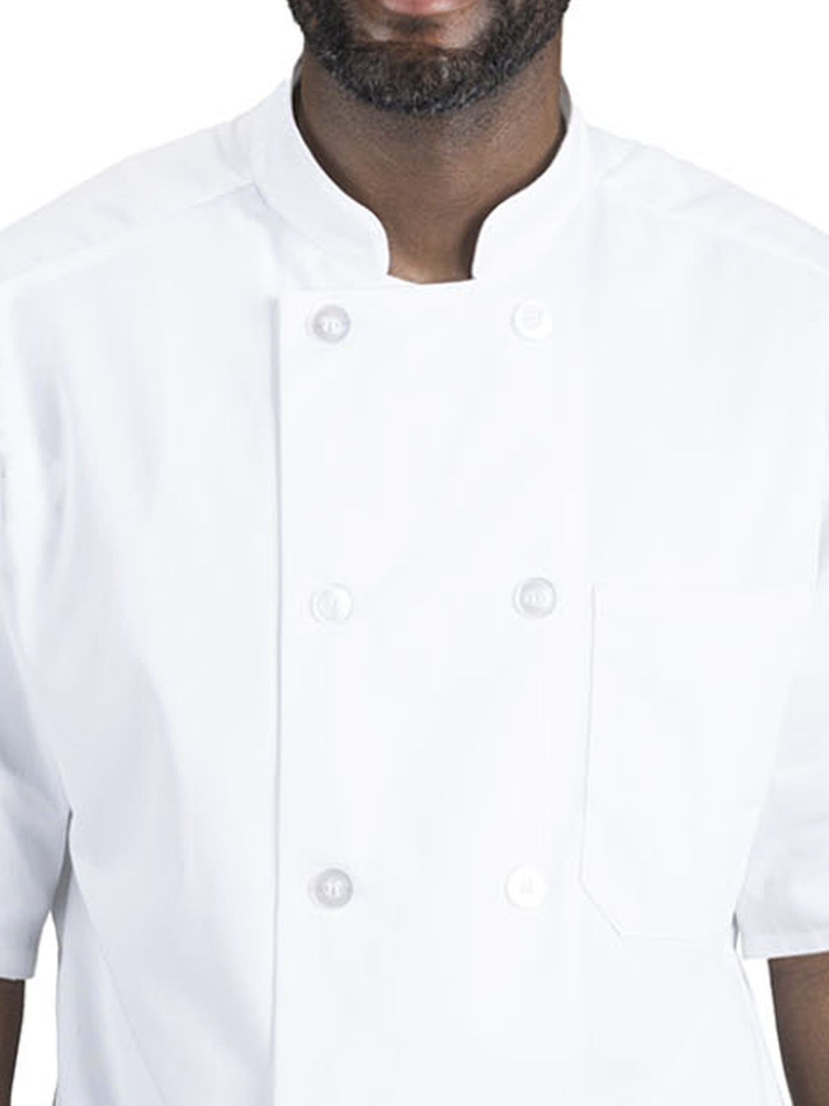 Unisex 10-Button Short Sleeve Chef Coat