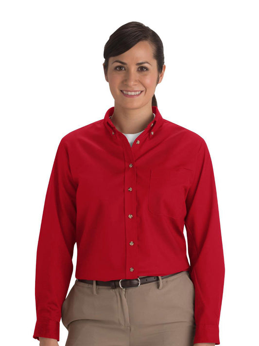 Women's One-Pocket Poplin-Long Sleeve