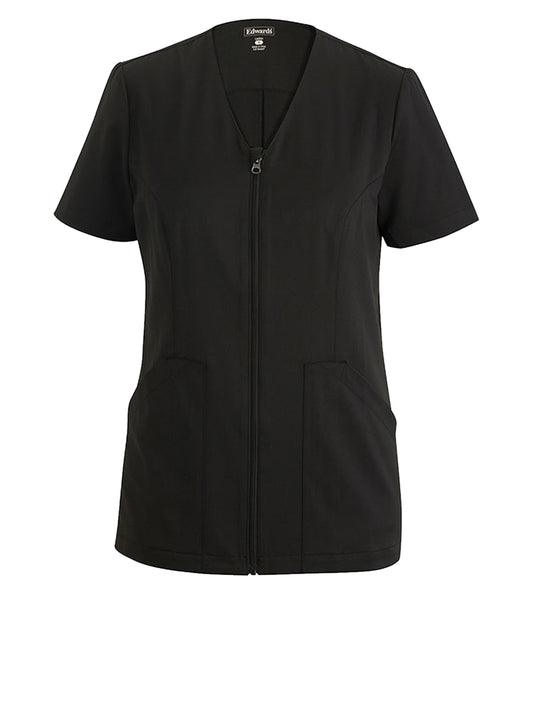 Women's Stretch Full-Zip Tunic Shirt