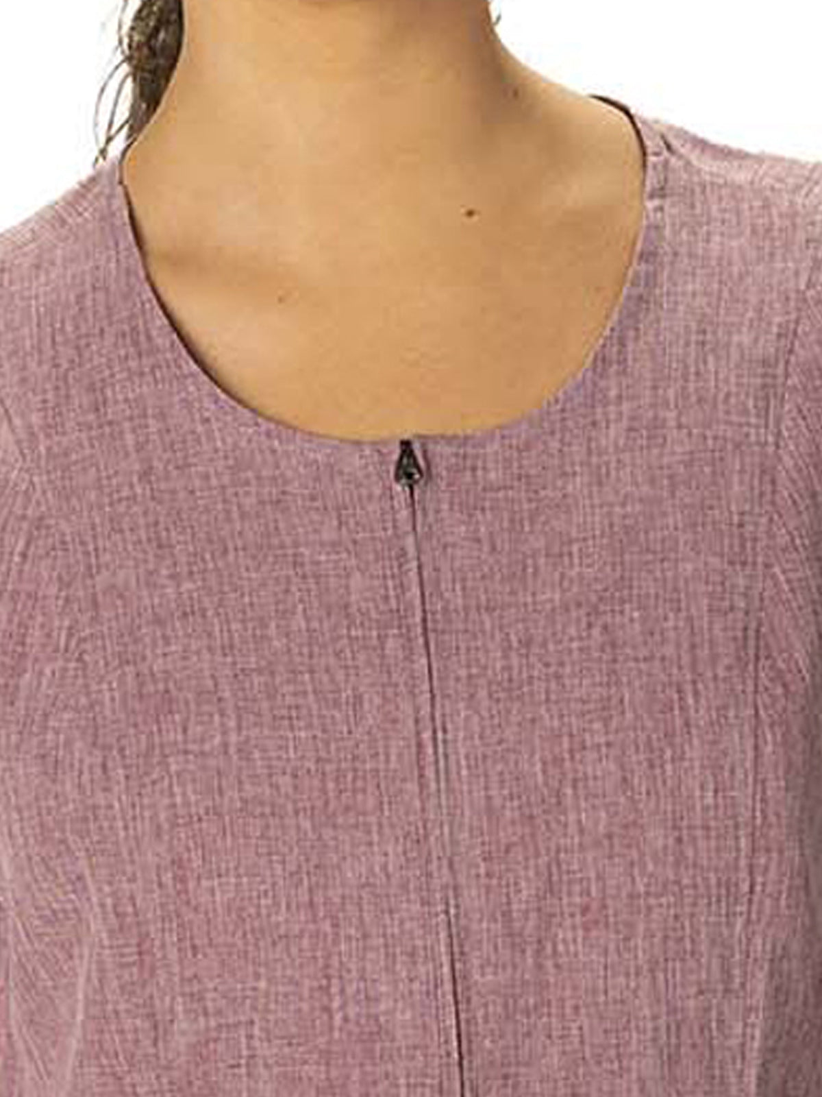 Women's Scoop Neck Full-Zip Tunic