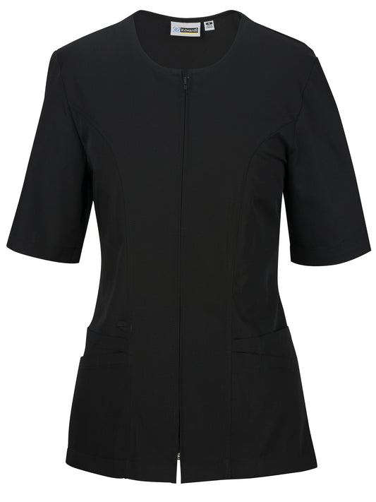 Women's Zip-Front Housekeeping Smock Shirt