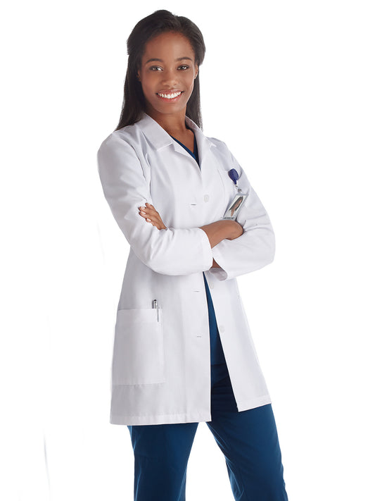 Women's Three-Pocket 33" Slim Mid-Length Lab Coat