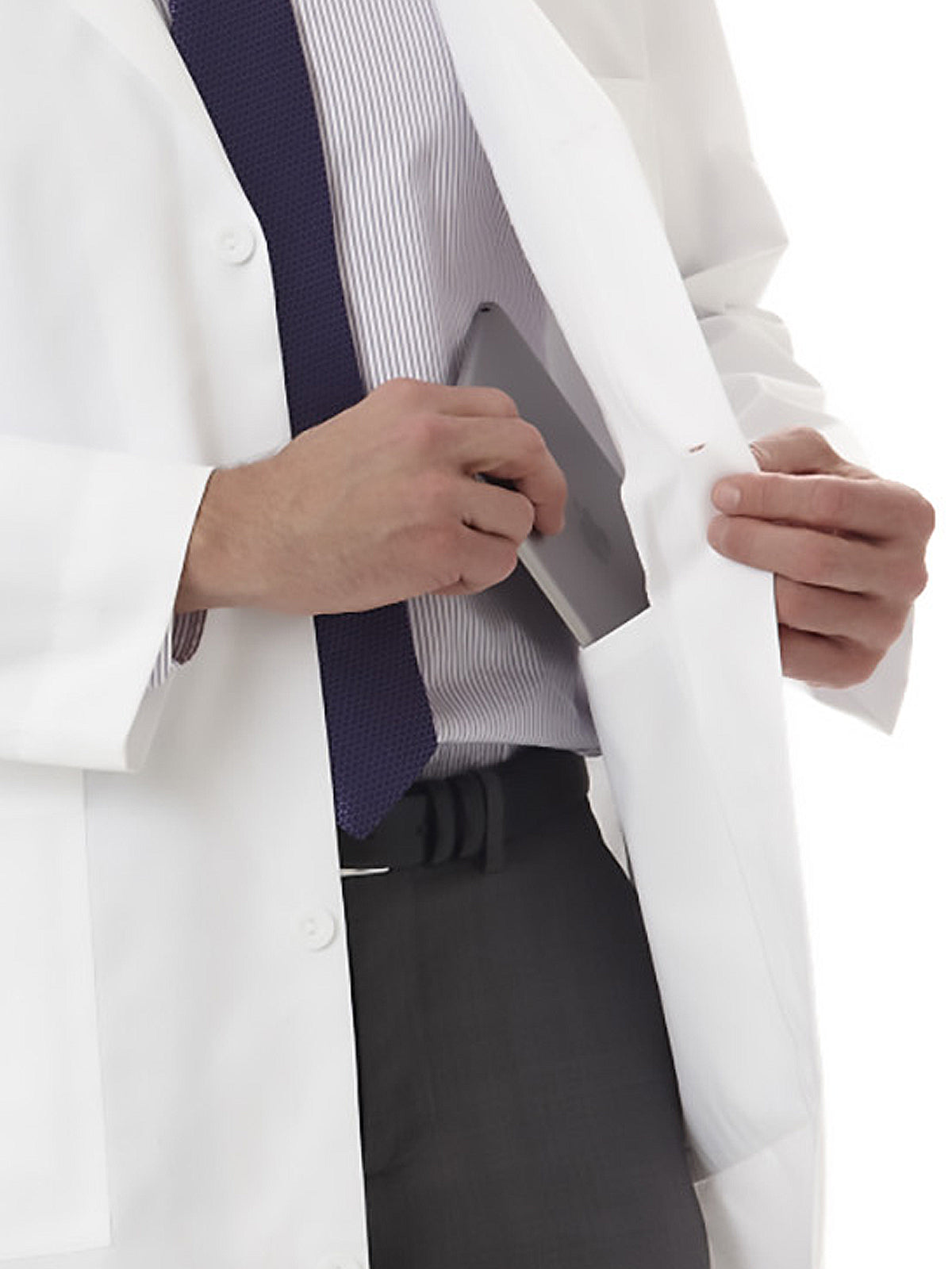 Men's Five-Pocket 38" Full-Length Long Lab Coat