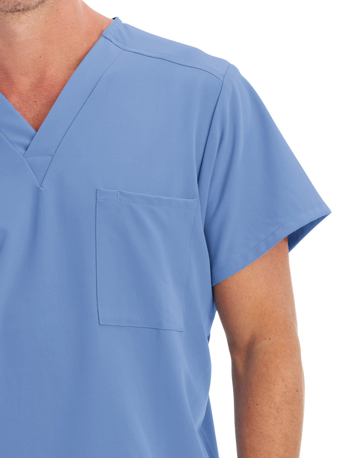 Unisex 1-Pocket V-Neck Scrub Top