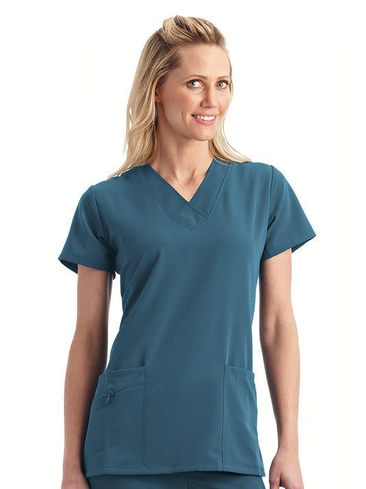 Women's 2-Pocket Scrub Top