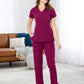 Women's 2-Pocket Top - 2206 - Plumberry/Wine
