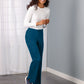 Women's 2-Pocket Elastic Waist Pant - 2249 - Caribbean Blue
