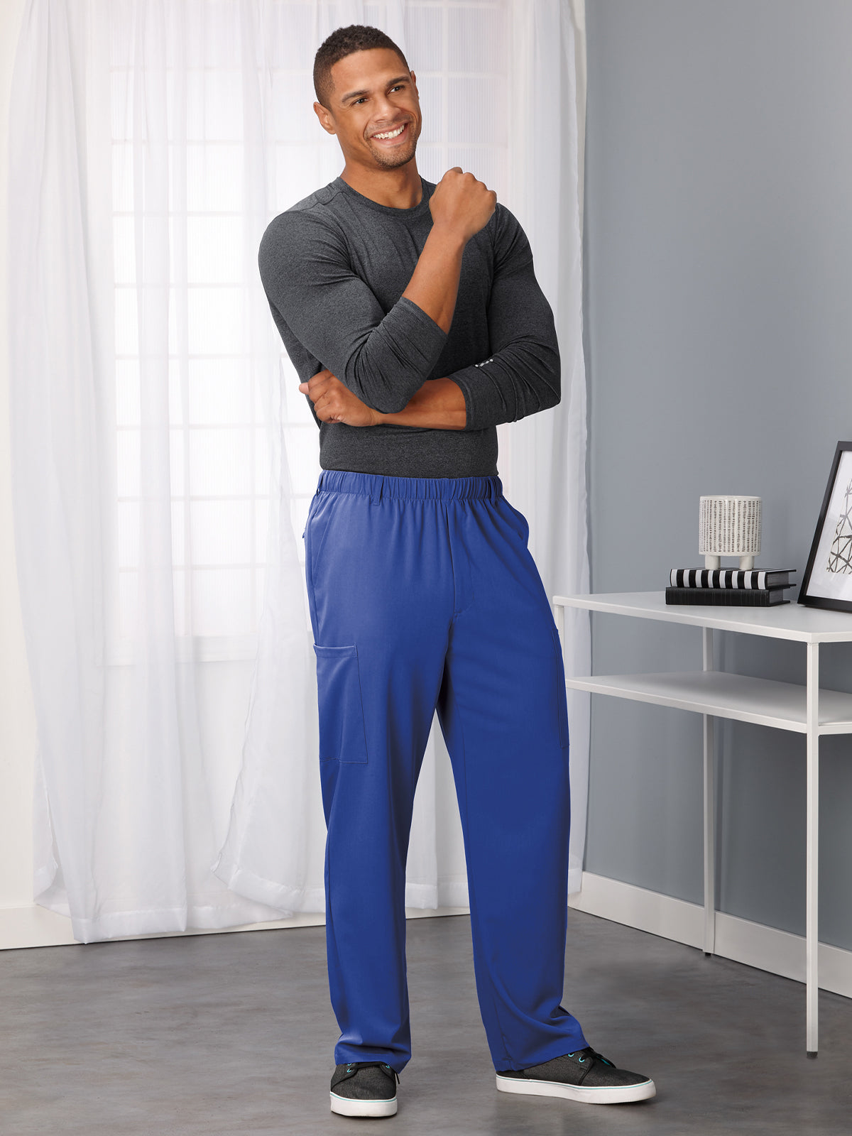 Men's 7-Pocket Full Elastic Scrub Pant