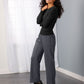 Women's 1-Pocket Yoga Pant - 2358 - Charcoal