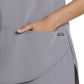 Women's 3-Pocket Petal Wrap Top - 2482 - Pewter