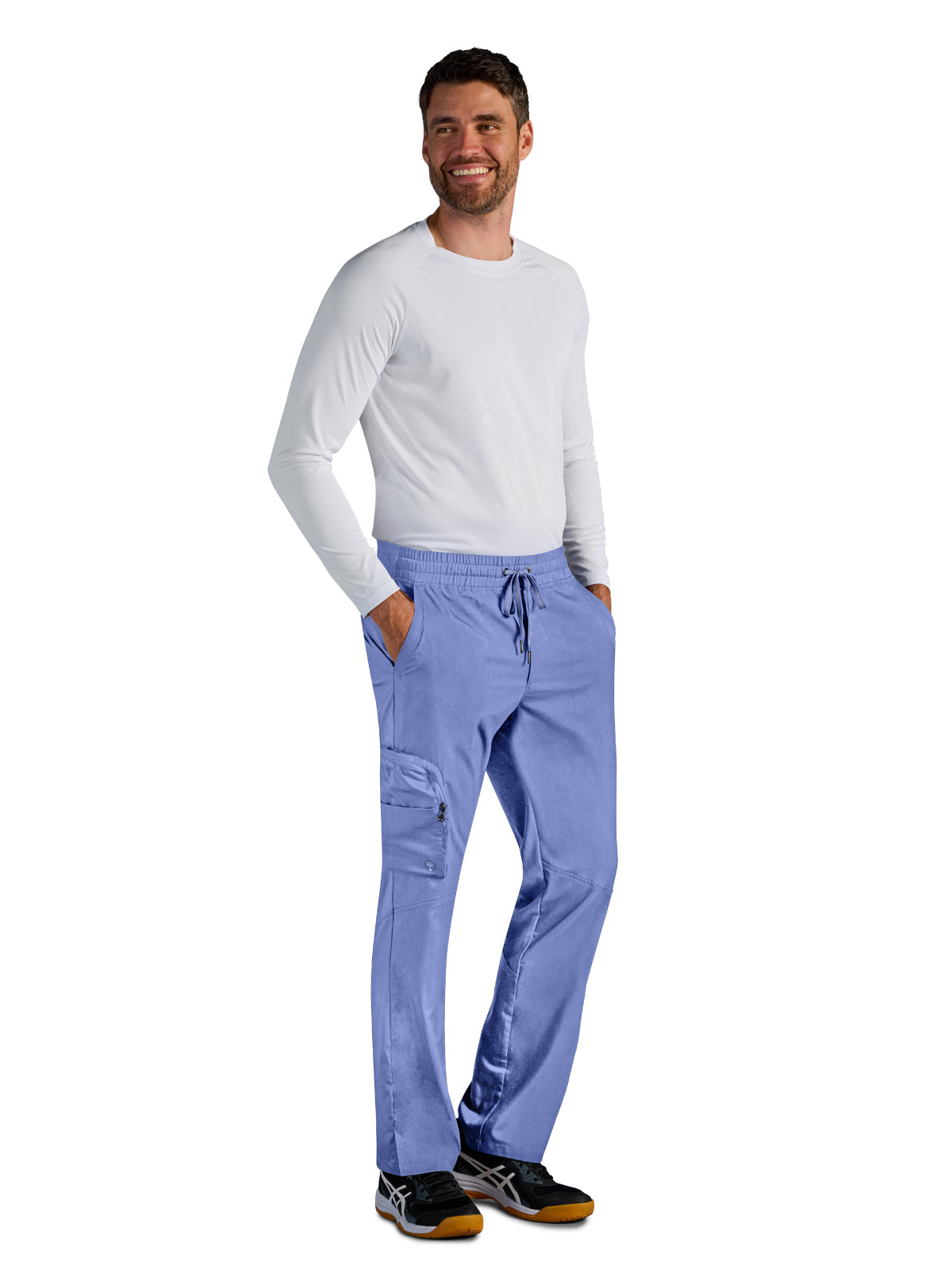 Men's Virgil Mid Rise Zip Pull-on Scrub Pant