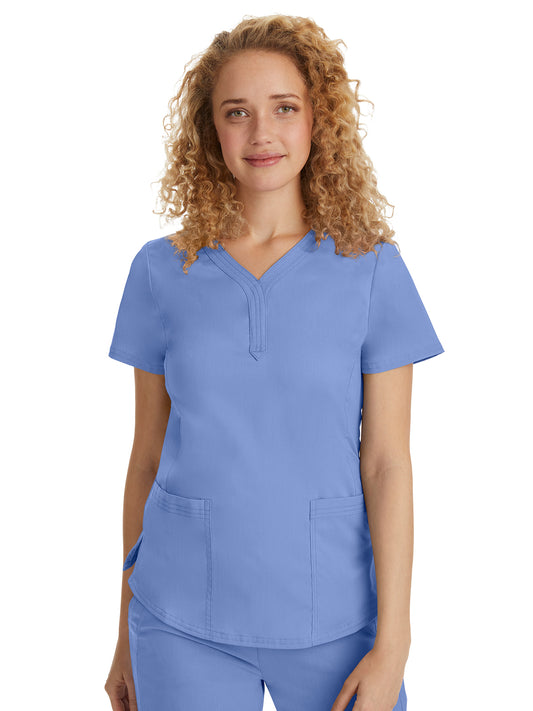 Women's Triple-Needle Stitching Top