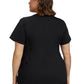 Women's 2-Pocket Juliet Stylish V-Neck Top - 2245 - Black