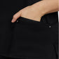 Women's 2-Pocket Juliet Stylish V-Neck Top - 2245 - Black