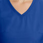 Women's 2-Pocket Juliet Stylish V-Neck Top - 2245 - Galaxy Blue
