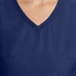 Women's 2-Pocket Juliet Stylish V-Neck Top - 2245 - Navy