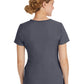 Women's 2-Pocket Juliet Stylish V-Neck Top - 2245 - Pewter