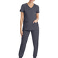 Women's 2-Pocket Juliet Stylish V-Neck Top - 2245 - Pewter