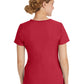 Women's 2-Pocket Juliet Stylish V-Neck Top - 2245 - Red