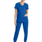 Women's 2-Pocket Juliet Stylish V-Neck Top - 2245 - Royal