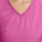 Women's 2-Pocket Juliet Stylish V-Neck Top - 2245 - Shocking Pink