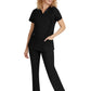 Women's 3-Pocket Jasmin Ribbon Trim Top - 2278 - Black