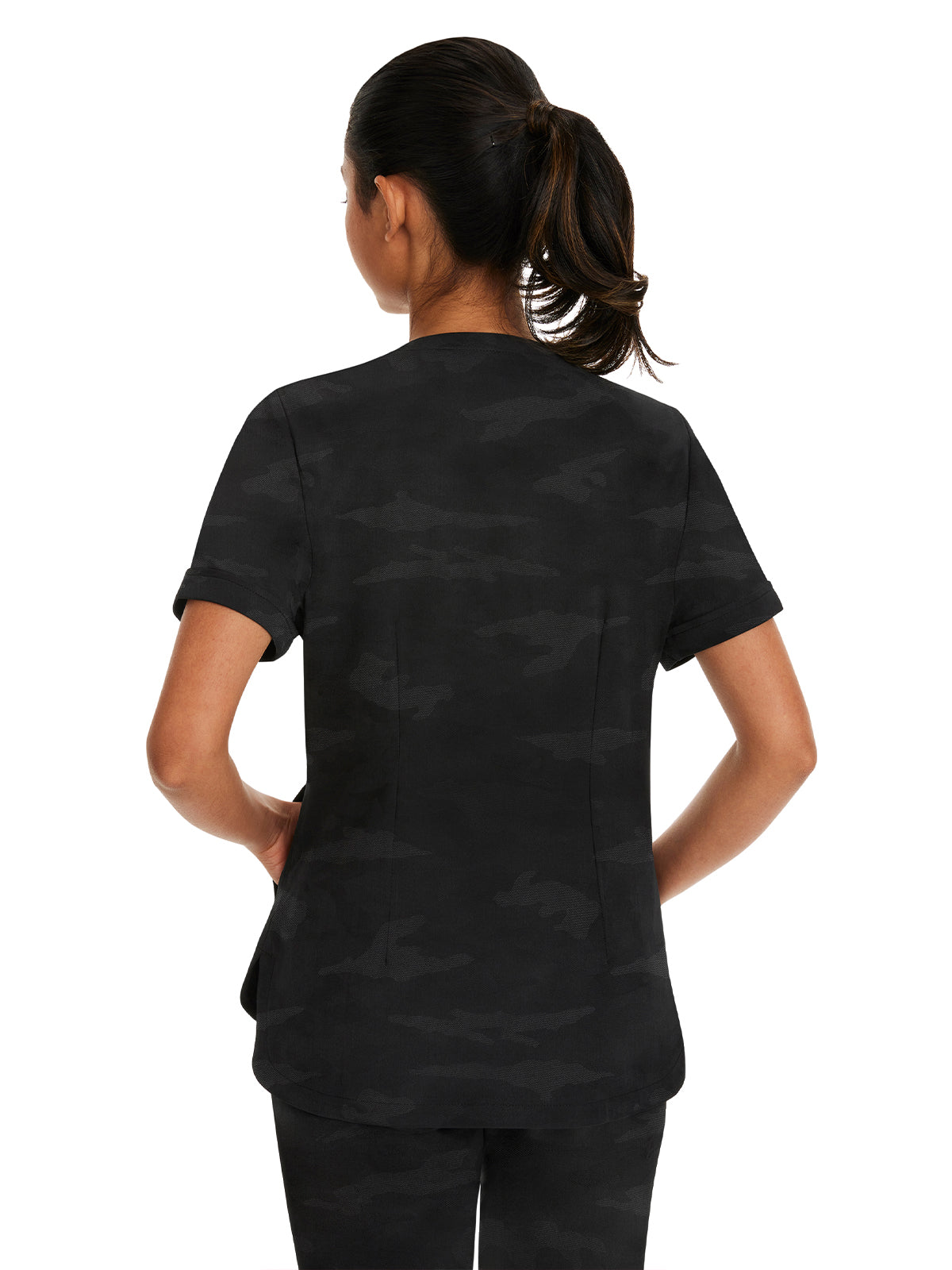 Women's Curved V-Neck Top