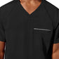 Men's 3-Pocket Steven Moisture Wicking Top - 2382 - Black