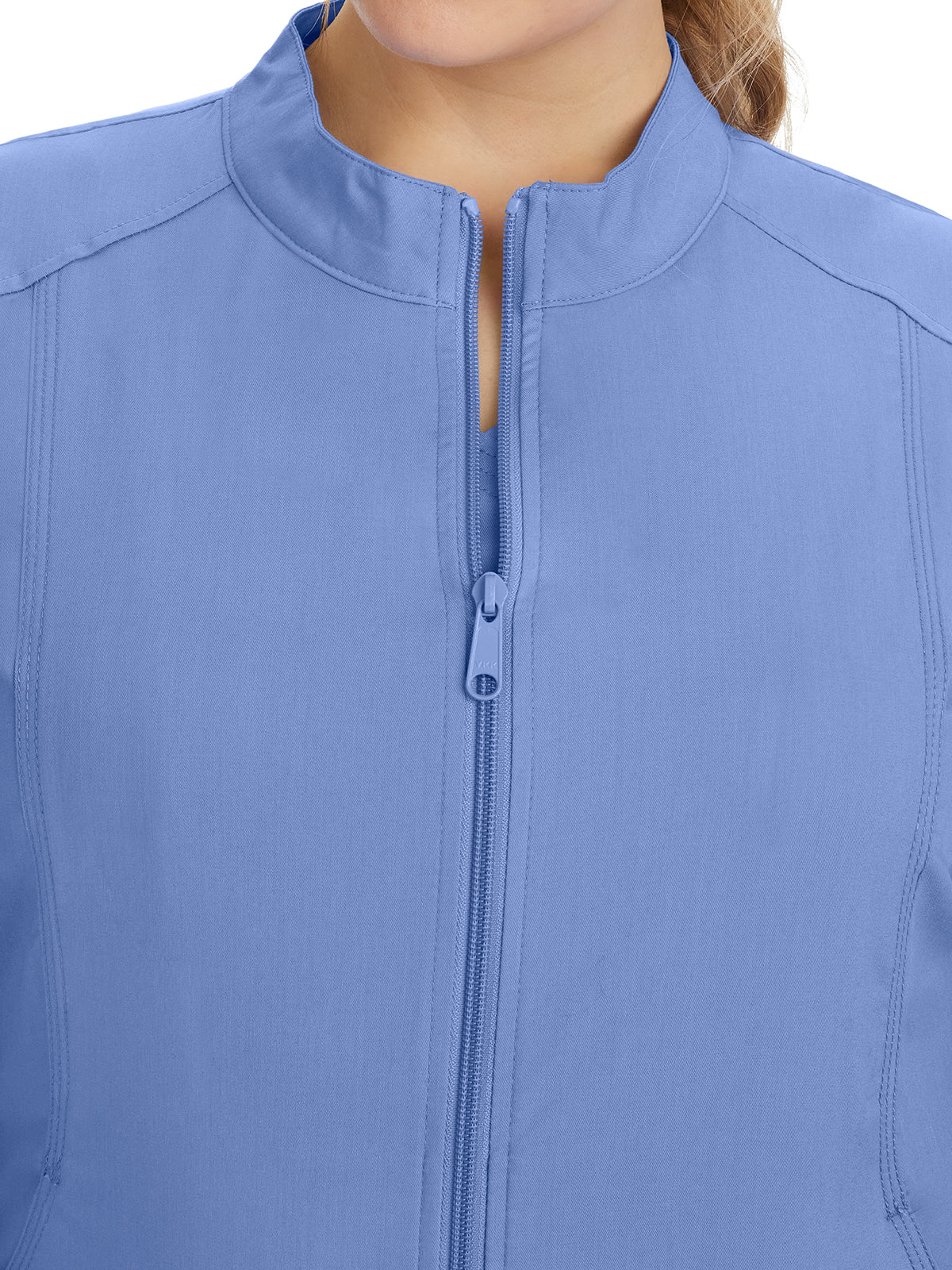 Women's Mandarin Collar Scrub Jacket