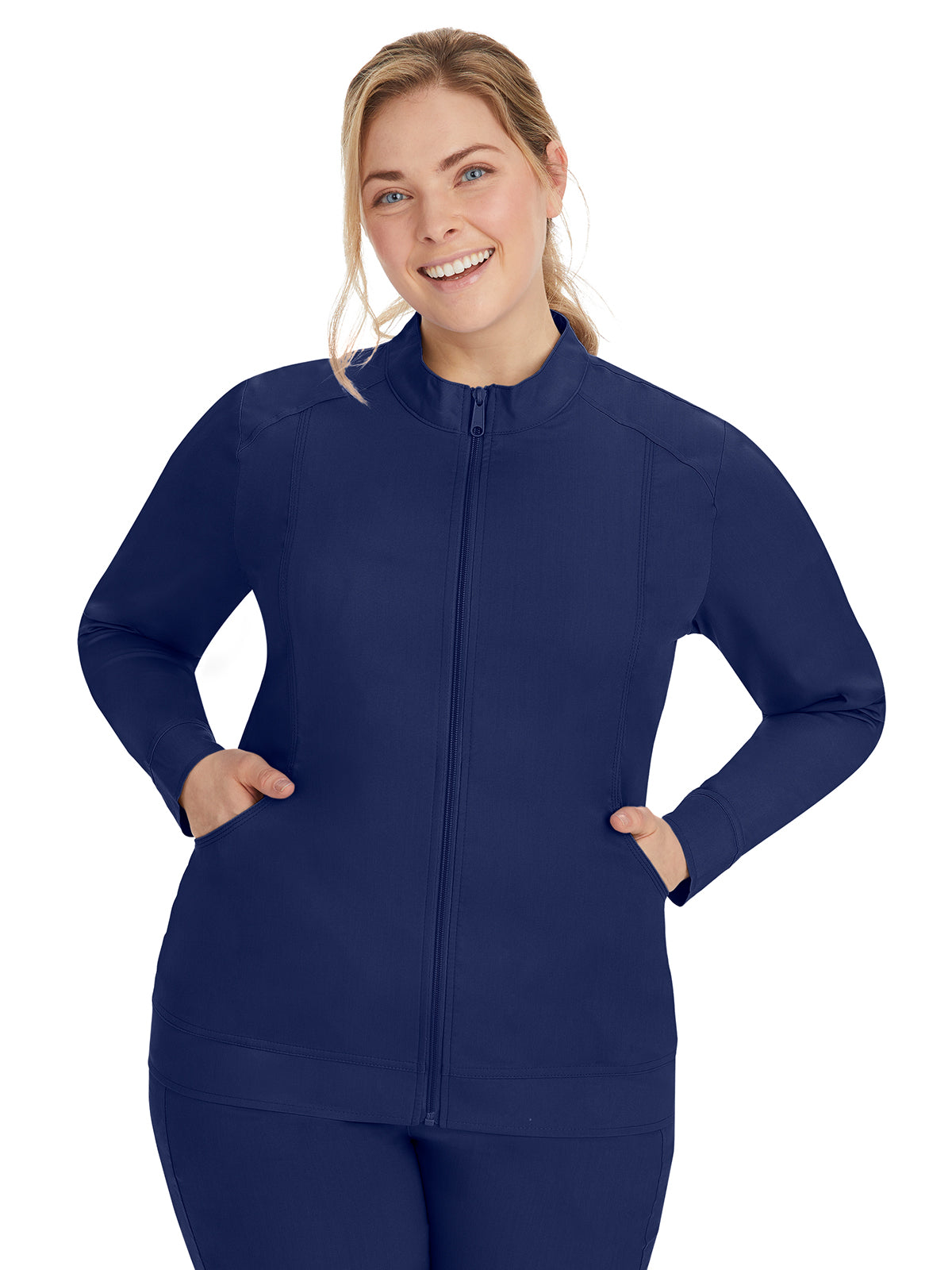 Women's Mandarin Collar Scrub Jacket