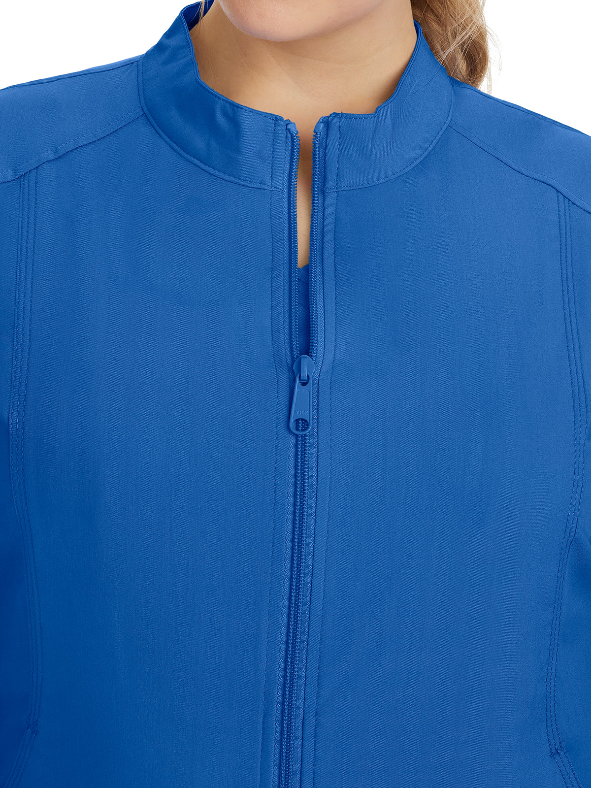 Women's Mandarin Collar Scrub Jacket