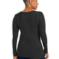 Women's Pocketless Melissa Long Sleeve Underscrub Tee - 5047 - Black