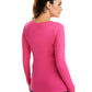 Women's Pocketless Melissa Long Sleeve Underscrub Tee - 5047 - Carnation Pink