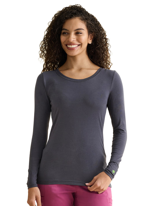 Women's Pocketless Melissa Long Sleeve Underscrub Tee