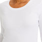 Women's Pocketless Melissa Long Sleeve Underscrub Tee - 5047 - White